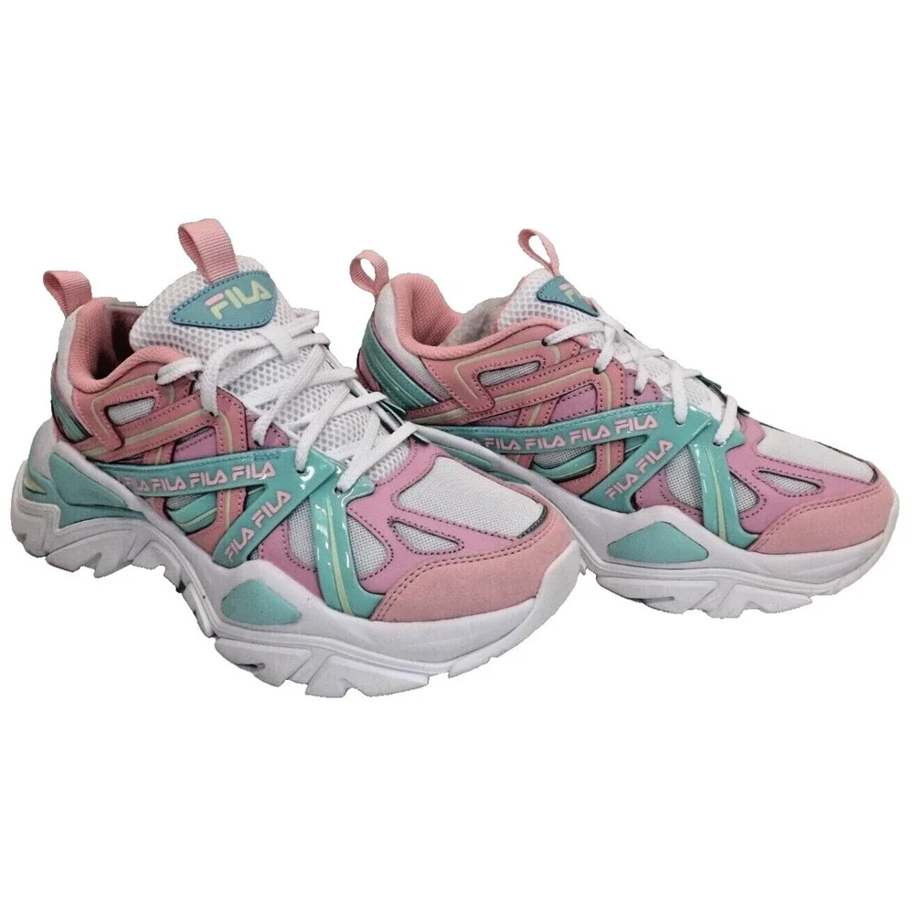 Fila Women's Electrove 2 Womens Shoes 5RM01535-956 Size 9 Pink White Purple-NEW! - Picture 1 of 12